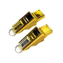 Gold Bracket Referee Whistle, Sports Whistle, Outdoor Emergency Survival Metal Whistle - Multicolor - View 6