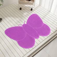 Butterfly Bathroom Mat Creative Cartoon Toilet Bathroom Anti-Slip Mat Home PVC Foot Scrubbing Shower Toilet Bath Anti-Slip Floor Mat Massage Anti-Slip Sturdy Bathroom Mat 53 X 35CM Large Size - Multicolor - View 3