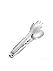 1pc Stainless Steel Cast Iron Kitchen Tongs - Secure Grip, Suitable For Cooking, Serving, Grilling - Restaurant And Home Tableware, Cooking Accessories | Streamlined Tableware Design | Premium Material, Cooking Tongs - Gold - View 10