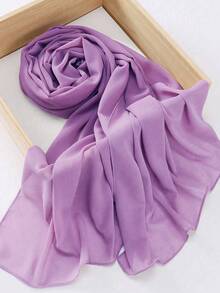 New Soft Women's Muslim Hijab Scarf Shawl - Black and White - View 20