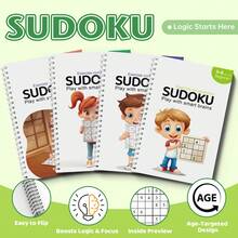 Sudoku Logic Puzzle Notebooks, Number Reasoning, Focus, Observation And Problem-Solving Practice With Beginner, Intermediate, Advanced & Challenge Levels For Home, Classroom And Daily Brain Training - Sudoku Logic Training - View 1