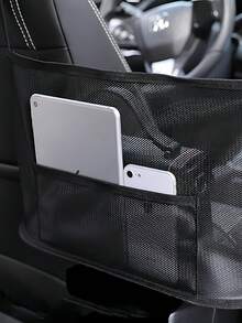 Extra Large Car Storage Bag Backseat Organizer Net For Tidying Up Backseat Items Multi-Compartment Car Storage Bag For Store Phones Documents Snacks Chargers Space-Saving For All Vehicles Men And Women Car Accessories Travel Essentials - Multicolor - View 9