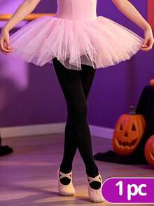 1pc Solid Color Fashion Kids Dance Tights, Girls Dance Practice Tights, Velvet Stockings, Suitable For All Seasons, Halloween, Multi-Color Options - Multicolor - View 24