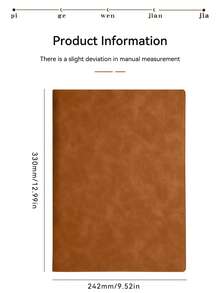 Multi-Color A4 PU Leather Business Folder, Multi-Pocket Document Organizer With Card Slots And Pen Holder, Suitable For Office, Resume, Meeting Storage - Single Piece - View 8