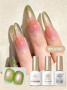 BORN PRETTY 3件組 10ml 水滴凝膠美甲套組 光澤凝膠指甲油 自動成型水滴效果 DIY 家用美甲 - 彩色 - 查看 10