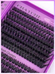 CMAYOME 576-Piece Mascara Set, D-Shaped Curled Tufted Lashes, Length Ranging From 10 To 168 Millimeters. Includes 30D To 150D Mixed Lashes. The Set Contains Mascara, Tweezers And Mascara Brush. Lashes, Lashes, Lash Tufts, Cat-Eye Lashes, Anime Lashes - Multicolor - View 9