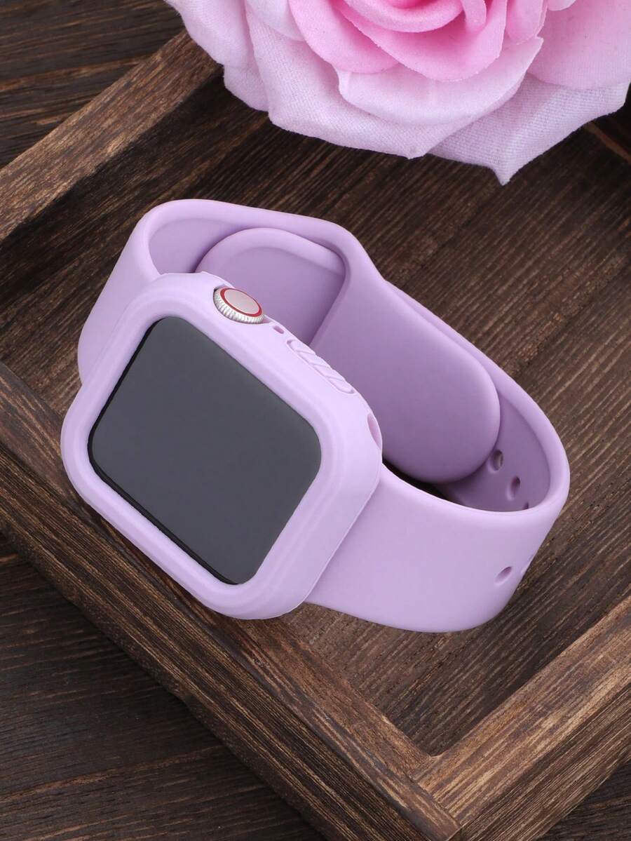 2合1運動矽膠錶帶與錶殼套組，相容 40mm、41mm、42mm、44mm、45mm、46mm 與 49mm 尺寸，柔軟舒適鉚接矽膠錶帶搭配防摔鏤空矽膠保護殼，相容 Series Ultra/12/11/10/9/8/7/6/5/4/SE 機型，中性防水運動錶帶與錶殼套組