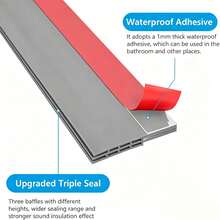 Door Bottom Draft Stopper, Sealing Strip - High-Quality Door Bottom Sealing Strip/Draft Stopper, Bedroom Door Gap Draft Stopper, Warmth & Insect Proof, Soundproof Sealing ( - Quick & Easy Installation), Door Strip Is The Ideal Choice For Resisting Cold - Multicolor - View 8