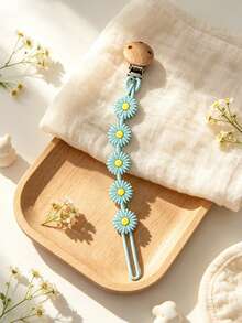 Personalized Name Gift, Floral Soothing Chain, Daisy Style Anti-Drop Chain - Multicolor - View 8