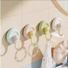 KOEMO 4pcs Strong Suction Cup Hooks - Suitable For Bathroom And Bedroom Storage - Sturdy And Stable, No Drilling Required, Easy Installation, High Load Capacity, Multi-Functional Wall Storage Hooks - View 8
