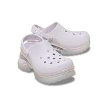 Crocs Women's Beach Dolphin Thick Sole Air Cushion Sandals - Grape Ice - View 2