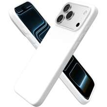 Liquid Silicone Case Compatible With Iphone 18 Pro Max 17 16 15 14 13 12 Mini 11 Pro Plus,4-Layer Liquid Silicone Rubber, Soft Touch Feel, Slim Shockproof Case, Raised Edges, Anti-Scratch, Microfiber Lining,Pure Color Soft Cover - Pure White - View 2