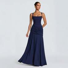 Women Short Dresses - Dark Blue - View 5