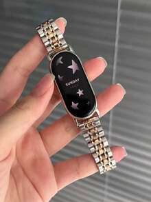 Stainless Steel Watch Band + 1 Link Removal Tool, Compatible With Xiaomi Band 10/9/8 9pro 8Pro, Breathable Replacement Smart Watch Band, Compatible With Redmi Watch4/5, Women's And Men's - Band 8-10 - View 12