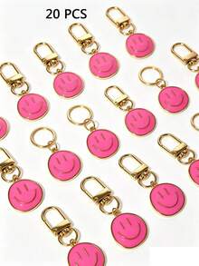 1pc/20pcs Cute Keychain - Fashionable Zinc Alloy Key Ring, Perfect Gift For Friends And Family, Bohemian Cartoon Style, Casual, Cute, Elegant, Bohemian - Multicolor - View 13