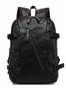 Men's Vintage Backpack, Large Capacity Multi-Pocket Casual Travel Bag, Suitable For Work, Campus And Daily Use, Vintage Business Commuter Bag - Multicolor - View 11