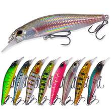 Kit 10 Iscas Artificiais Importadas 1/2 Meia Água de 9 cms e 8,5 gramas Pesca Tucunaré Traíra Dourado Robalo Black Bass - Vermelho e Branco - Visão 8