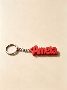 Personalized Name & Letter Keychain, Suitable For Weddings, Birthdays, Anniversaries, Graduations And Daily Casual Use, Luggage, Gym Bag, Shoulder Bag Exclusive Tag, Water Bottle & Backpack Accessory - Multicolor - View 11