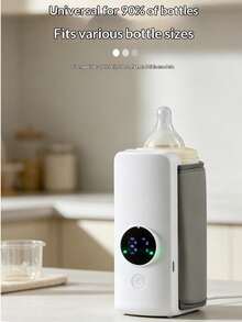 Wireless Portable Bottle Heater, 5-Speed Temperature Adjustment Display, 2000mAh, Suitable For Bottles With A Diameter Of 7.2cm/2.83 Inches Or Smaller, For Outdoor/Home Insulation - LCD Display, Charging Constant Temperature Tool - Multicolor - View 10