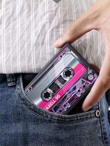Ví đựng thẻ pop-up thiết kế băng cassette vintage, ví thẻ pop-up cầm tay chống trầy xước, có ngăn thẻ ẩn cho thẻ ID và thẻ tín dụng, quà tặng đa dụng cho người yêu âm nhạc, phù hợp đi làm, du lịch, dùng trong ký túc xá, quà tặng lý tưởng cho Ngày Nhà giáo, Tựu trường và Ngày Độc lập - Nhiều màu - Xem 6