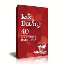 40 Date Ideas For Couples Date Night - Unique Scratch Off Date Night Card Games With Adventure Photo Album Book, Romantic Newlywed And Wedding Anniversary Couples Gifts For Him And Her - Burgundy - View 11