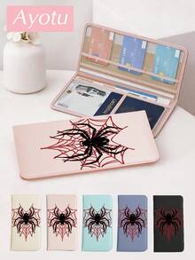 Spider, Spider Web Car Registration & Insurance Document Holder – Vehicle Glove Box Organizer, Auto & Truck Storage Accessory, Ideal For Storing Important Papers, Driver Licenses, Passports, Cards, Small Auto Accessories And Other Documents. - Multicolor - View 2