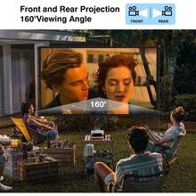 120 Inch Outdoor Projector Screen With Stand, 16:9 4K HD Portable Movie Screen, Lightweight Indoor Outdoor Projector Screen, Wrinkle-Free Screen With Carry Bag For Backyard, Camping, Home Theater - View 4