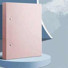 1pc 2-Ring Loose Leaf Binder Folder, Multi-Color 11-Hole Punched Folder, Can Store Test Papers And Materials, Office Archiving, Student Error Correction, Material Storage, Back To School Exam Preparation Office Supplies - A - View 6