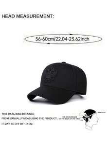 1pc Fashion And Personalized Hip Hop Hat Creative Embroidered Baseball Hat Outdoor Adjustable Sunshade Hat Daily Decorative Hat Unisex Skateboard Hat - Double-headed Eagle - View 6