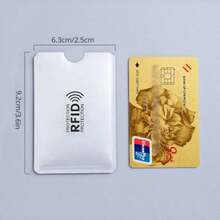 2/10pcs ID Card Holder, Signal Blocking, Protects Personal Information, Laser Appearance, Lightweight And Portable, Suitable For Storing Campus Card, Bank Card, ID Card, Exhibition Badge, Bus Card, School Supplies, Card Holder, ID Sleeve, Christmas Gift - Multi-color - View 3