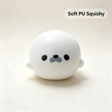 1PC 8cm Rounded Shape Squishy Toy, Super Soft Moist Slow Rebound Stress Relief Sensory Fidget Toy For Adults & Teens, Desktop Decor Home Office, Gift For Birthday Halloween Christmas - Multicolor - View 8