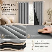 HOGAR YUME Curtains - Light Grey - View 4