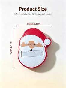 2/4/6/8/10/20 Pcs Cute Santa‑Shaped Makeup Puff For Christmas. Soft Fluffy Sponge, Wet & Dry Dual‑Use. Delivers Even Foundation Coverage, Lightweight And Easy To Rinse. Perfect For Daily Makeup Application And Holiday‑Themed Beauty Gift. - Red - View 4