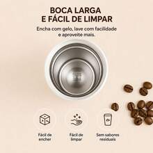 SITARAYURI Copo Térmico 290ml Aço Inoxidável Livre de BPA com Alça Portátil, Mantém Quente e Frio, Compacto para Escola, Trabalho, Viagem, Ótima Opção de Presente - Portanto - Visão 8