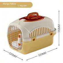 1pc Portable Hard Shell Cat Carrier, Secure Pet Travel Cage With Lock, Top-Opening Design, With Ventilation Holes, Suitable For Kittens, Puppies And Small Pets - Multicolor - View 11