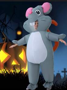 Inflatable Mouse Costume, Suitable For Women And Men Adults, Cosplay Party Inflatable Full Body Mouse Suit, Inflatable Costume, Halloween - Mouse - View 4