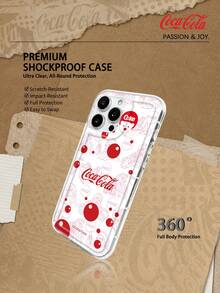 Coca Cola Officially Authorized Phone Case With Exquisite Retro American Pattern Printing For Shock And Drop Protection. Compatible With IPhone 18pro 18promax 18Fold 17, 17 Pro, 17 Pro Max, 11, 12, 13, Apple 15, 16 Pro,16 Pro Max,14 Plus,16 Plus,15 Pro,16 Max,XR, Waiting For The Model. Halloween Gifts For Family And Friends - Clear - View 4