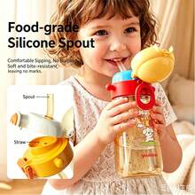 PPSU Sippy Cup, Baby Straw Cup For 6 12 18 Months, Sippy Cup With Straw For Toddlers 1- Years, Baby Water Cup For Drinking And Training,500ml - Multicolor - View 2