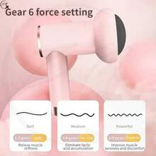 ZM Health Rechargeable Handheld Electric Massager Multi‑Speed Vibration Massage Device, Portable Body Muscle Relax Tool For Neck Shoulder Back Waist Home Daily Fitness Use - Multicolor - View 5