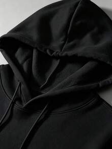 Car-Themed Hoodie, Racing Car Print, Casual Cartoon Style, Oversized Men's Pullover, Long-Sleeve Autumn/Winter Clothing. - Black - View 2
