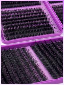 CMAYOME 576-Piece Mascara Set, D-Shaped Curled Tufted Lashes, Length Ranging From 10 To 168 Millimeters. Includes 30D To 150D Mixed Lashes. The Set Contains Mascara, Tweezers And Mascara Brush. Lashes, Lashes, Lash Tufts, Cat-Eye Lashes, Anime Lashes - Multicolor - View 10