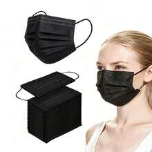 1/20/50pcs Disposable Face Masks, 3-Layer Protective Masks, Filtration Protective Masks, Suitable For Adults And Men, High Quality, Comfortable Soft Inner Layer, Breathable, Dust-Proof And Sun-Proof, Thickened Design - Multiple Styles - View 1