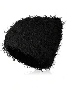 Distressed Knit Hat, Fuzzy Winter Warm Hat, Thick Warm, Skull Pattern, Men's Outdoor Skiing Knit Hat, Autumn Clothing - A - View 11