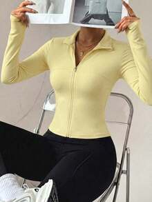 Women Plus Size Sports Shaper - Yellow - View 1