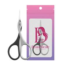 BeautNicole 1pc Stainless Steel Nail Clipper/Cuticle Scissors, Curved Blade Manicure Tool, Precision Trimming Small Scissors, Suitable For Nails, Cuticles, Eyebrows, Eyelashes And Dead Skin Removal - Multicolor - View 10