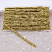 5M/20M 0.8cm-2cm Metallic Braid Lace Trim Christmas Gift Wrapping DIY Flower Pattern Costumes Lace Ribbon Crafts Sewing Border Home Decor - Multicolor - View 16