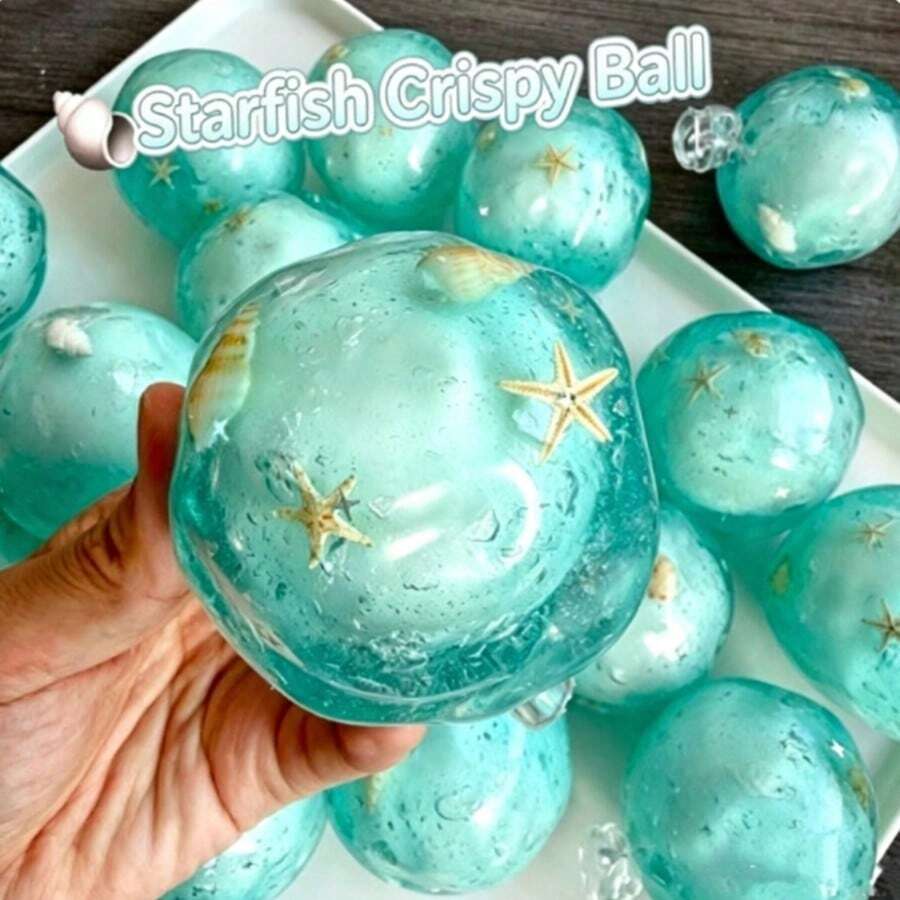 1pc Handmade Squishy Ball Set, Moldable Non-Rebound Squeeze Toy, Soft Touch Sensory Stress Relief Ball, Creative Desktop Decor Toy, Suitable For Children, Teenagers And Adults