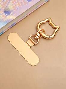 Stainless Steel Mobile Phone Lanyard Clip 360° Rotation Without Rope Jam With Cute Cat Head Spring Ring, Strong And Durable Metal Connecting Piece, Card - Multicolor - View 9