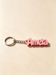 Personalized Name & Letter Keychain, Suitable For Weddings, Birthdays, Anniversaries, Graduations And Daily Casual Use, Luggage, Gym Bag, Shoulder Bag Exclusive Tag, Water Bottle & Backpack Accessory - Multicolor - View 28