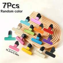 3/5/7/9Pcs Multi-Function Food Bag Sealing Clips, Household Snack Fresh-Keeping Sealing Clips, Moisture-Proof Leak-Proof Plastic Clips, Kitchen Tea Potato Chips Snack Bag Sealing Tool, Random Color - Multicolor - View 19